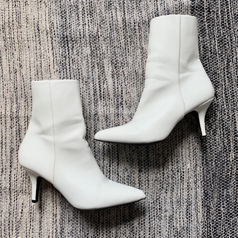 White Ankle Booties
